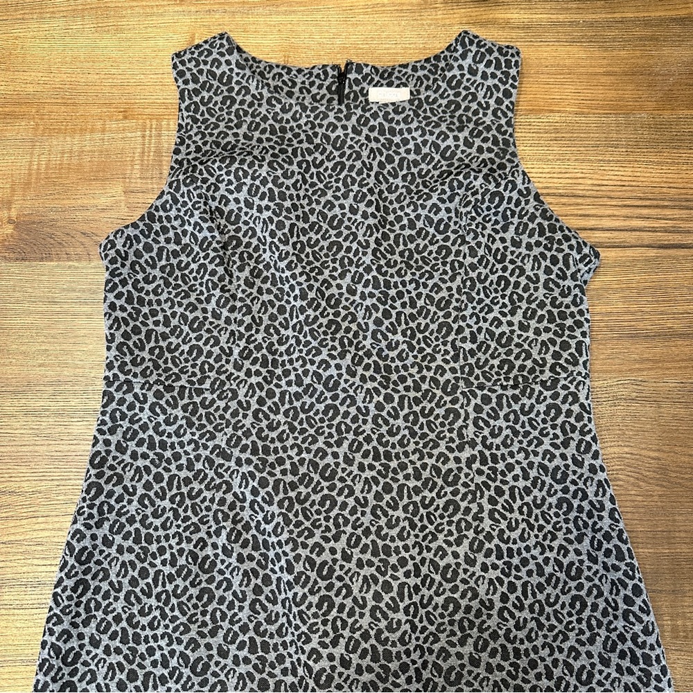 Lovely structured animal print dress